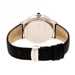 مملوكة مسبقًا Balmain Black Stainless Steel Diamonds Eria Bijou B1775.32.62 Women's Wristwatch 36 mm