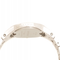 Pre Owned Balmain Silver Stainless Steel Diamonds B-Crazy B1571.33.16 Women's Wristwatch 32 mm