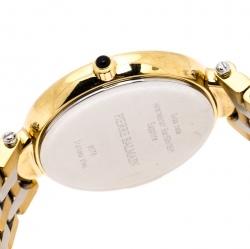 Pre Owned Balmain Mother of Pearl Two-Tone Stainless Steel Diamonds Haute Elegance 8076 Women's Wristwatch 27 mm