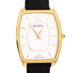 Pre Owned Balmain Mother Of Pearl Gold PVD Coated Stainless Steel Arcade Elegance 1730 Women's Wristwatch 30 mm
