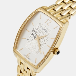 Pre Owned Balmain Silver Gold Plated Stainless Steel Arcade B1733 Women's Wristwatch 30 mm 