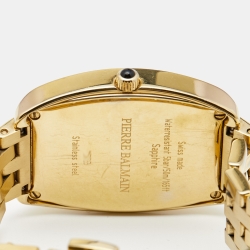 Pre Owned Balmain Silver Gold Plated Stainless Steel Arcade B1733 Women's Wristwatch 30 mm 