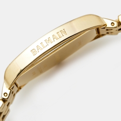 Pre Owned Balmain Silver Gold Plated Stainless Steel Arcade B1733 Women's Wristwatch 30 mm 