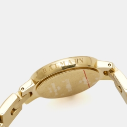 Pre Owned Balmain Silver Gold Plated Stainless Steel Balmya B4810.33.14 Women's Wristwatch 27 mm