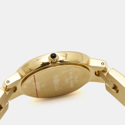 Pre Owned Balmain Silver Gold Plated Stainless Steel Balmya B4810.33.14 Women's Wristwatch 27 mm