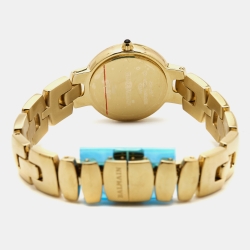 Pre Owned Balmain Silver Gold Plated Stainless Steel Balmya B4810.33.14 Women's Wristwatch 27 mm