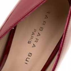 Barbara Bui Red Patent Leather Metal Pointed Toe Pumps Size 41