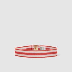 Baum und Pferdgarten Red Luana Striped Stretch Belt S/M
