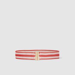 Baum und Pferdgarten Red Luana Striped Stretch Belt S/M
