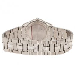 Pre Owned Baume & Mercier White Stainless Steel Classic Women's Wristwatch 30MM