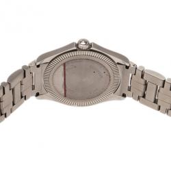 Pre Owned Baume & Mercier White Stainless Steel Classic Women's Wristwatch 30MM