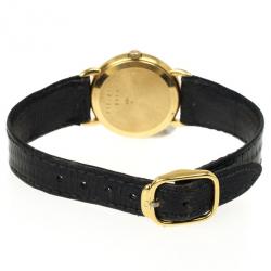 Pre Owned Baume & Mercier 18 K Yellow Gold Womens Wristwatch 26 MM