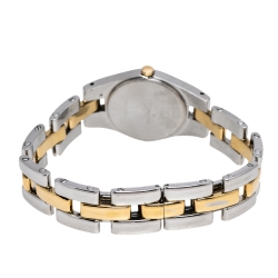 Baume & Mercier White Two-Tone Stainless Steel Linea MV045203 Women's Wristwatch 22 mm