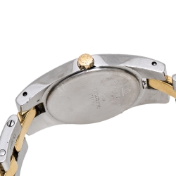 Baume & Mercier White Two-Tone Stainless Steel Linea MV045203 Women's Wristwatch 22 mm