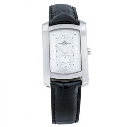 Baume & Mercier Stainless Steel Leather Hampton Women's Wristwatch 26 mm