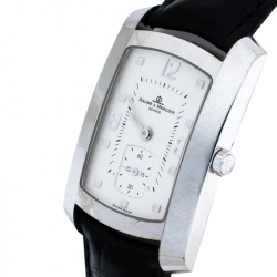 Baume & Mercier Stainless Steel Leather Hampton Women's Wristwatch 26 mm