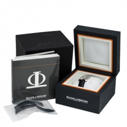 Baume & Mercier Stainless Steel Leather Hampton Women's Wristwatch 26 mm