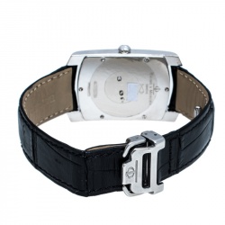 Baume & Mercier Stainless Steel Leather Hampton Women's Wristwatch 26 mm