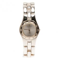 Pre Owned Baume & Mercier Silver Stainless Steel Classic Women's Wristwatch 24MM