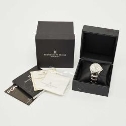 Pre Owned Bernhard H. Mayer Silver White Stainless Steel Force Artemis Women's Wristwatch 37 mm