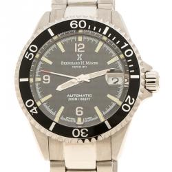 Bernhard H. Mayer Depuis 1871 Black Stainless Steel Nauticus Limited Edition 0330/4999 Women's Wristwatch 37 mm