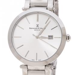 Pre Owned Bernhard H. Mayer Silver Stainless Steel Aurora Women's Wristwatch 40 mm