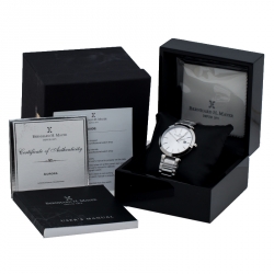 Pre Owned Bernhard H. Mayer Silver Stainless Steel Aurora Women's Wristwatch 40 mm