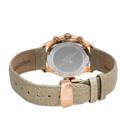 Pre Owned Bernhard H Mayer Khaki Rose Gold PVD Plated Stainless Steel Irish Chronograph Women's Wristwatch 38 mm