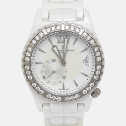 Bernhard H.Mayer White Ceramic Stainless Steel La Vida B2416/CW Women's Wristwatch 38 mm