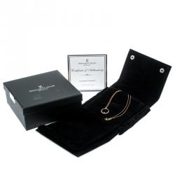 Pre Owned Bernhard H. Mayer Glimmer Diamond 18k Yellow Gold Pendant Necklace