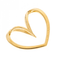 Bernhard H. Mayer Milena Heart Diamond 18k Yellow Gold Pendant 