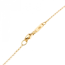 Pre Owned Bernhard H. Mayer Helix Diamond Two Tone 18k Gold Pendant Necklace