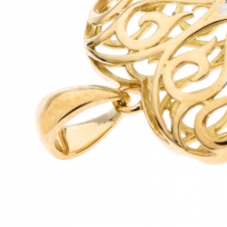 Pre Owned Bernhard H. Mayer Clara Diamond 18K Yellow Gold Heart Pendant