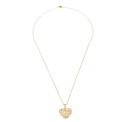 Bernhard H. Mayer Clara Diamond 18K Yellow Gold Heart Pendant