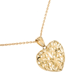 Bernhard H. Mayer Clara Diamond 18K Yellow Gold Heart Pendant