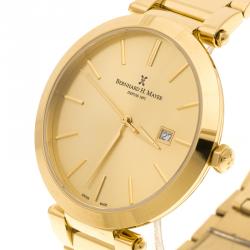 Bernhard H. Mayer Gold Plated Stainless Steel Aurora Women's Wristwatch 40 mm