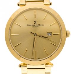 Bernhard H. Mayer Gold Plated Stainless Steel Aurora Women's Wristwatch 40 mm