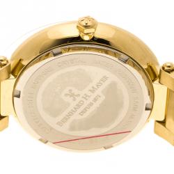 Bernhard H. Mayer Gold Plated Stainless Steel Aurora Women's Wristwatch 40 mm