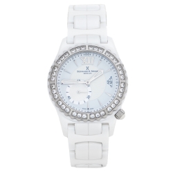 Bernhard H. Mayer White La Vida Ceramic Diamond B2416/CW Women's Wristwatch 38 mm