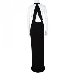 مملوكة مسبقًا Boss By Hugo Boss Black V-Neck Sleeveless Diwendyn Maxi Dress M