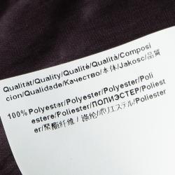 Pre Owned Boss By Hugo Boss Burgundy Draped Strapless Dilusia Maxi Dress S