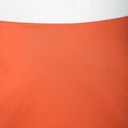 Pre Owned Boss By Hugo Boss Orange Cotton Vilica Pencil Skirt M