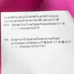 Pre Owned Boss by Hugo Boss Pink Silk Satin Varana Maxi Skirt M