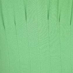 Pre Owned فستان بوس باي هوغو بوس داليزيا بلا أكمام برقبة حرف V أخضر S