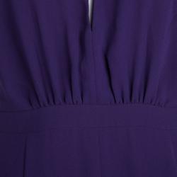 مملوكة مسبقًا Boss By Hugo Boss Purple V-Neck Sleeveless Diwendyn Maxi Dress M