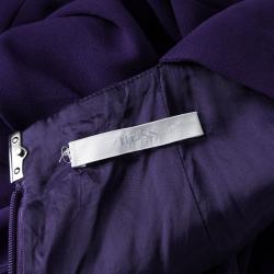 مملوكة مسبقًا Boss By Hugo Boss Purple V-Neck Sleeveless Diwendyn Maxi Dress M