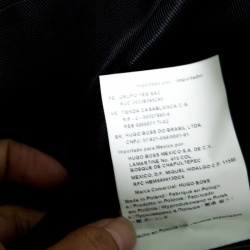 Pre Owned تنورة بوس أورانج باي هوغو بوس ديرابيه أسود حافة مزينة M