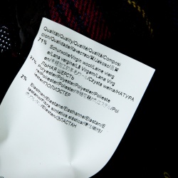 مملوكة مسبقًا Boss Orange by Hugo Boss Multicolor Tartan Plaid Draped Zip Detail Skirt M