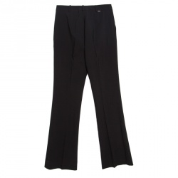 مملوكة مسبقًا بنطلون بوس باي هوغو بوس صوف سترتش أسود مفصل بوسط مرتفع S