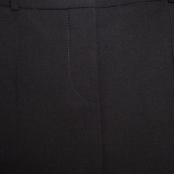 مملوكة مسبقًا بنطلون بوس باي هوغو بوس صوف سترتش أسود مفصل بوسط مرتفع S